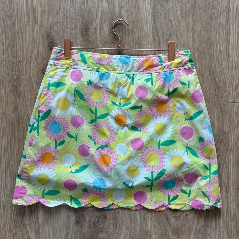 Lilly Pulitzer Callahan Floral Scalloped Hem Skort Size 6 Daisy Print - Picture 4 of 6